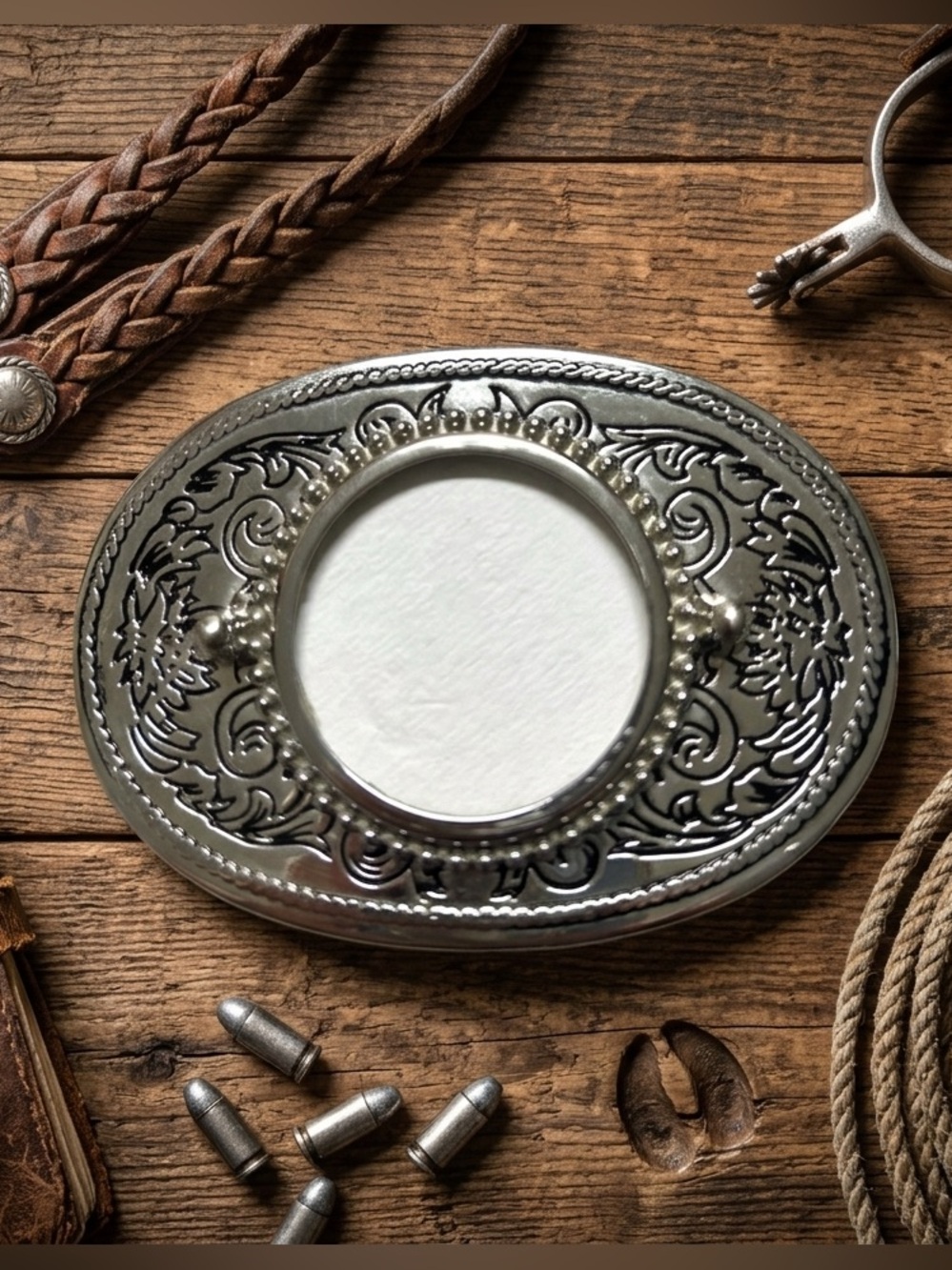 vintage 1970s classic Western belt buckle